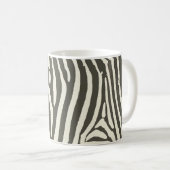 Zebra Stripe Animal Print Muster Kaffeetasse (VorderseiteRechts)
