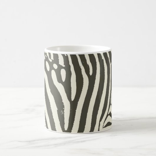 Zebra Stripe Animal Print Muster Kaffeetasse (Mittel)