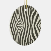 Zebra Stripe Animal Print Muster Keramikornament (Rechts)