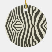 Zebra Stripe Animal Print Muster Keramikornament (Vorne)