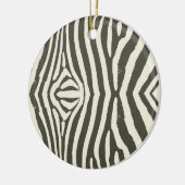 Zebra Stripe Animal Print Muster Keramikornament (Links)