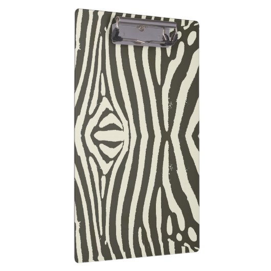 Zebra Stripe Animal Print Muster Klemmbrett (Rechts)