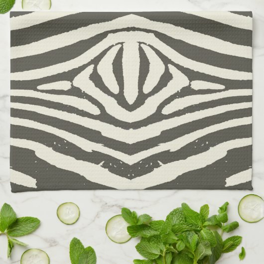 Zebra Stripe Animal Print Muster Küchentuch (Gefaltet)