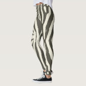 Zebra Stripe Animal Print Muster Leggings (Links)