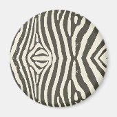 Zebra Stripe Animal Print Muster Magnet (Vorne)