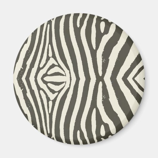 Zebra Stripe Animal Print Muster Magnet (Vorne)