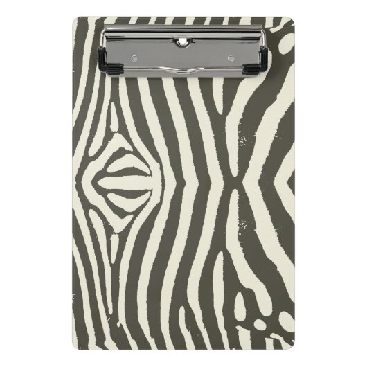 Zebra Stripe Animal Print Muster Mini Klemmbrett (Vorderseite)