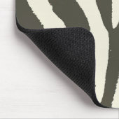 Zebra Stripe Animal Print Muster Mousepad (Ecke)