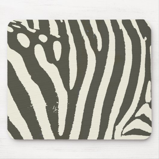 Zebra Stripe Animal Print Muster Mousepad (Vorne)