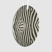 Zebra Stripe Animal Print Muster Ornament (Vorderseite)