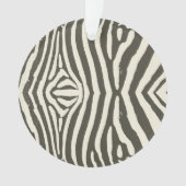 Zebra Stripe Animal Print Muster Ornament (Vorderseite)