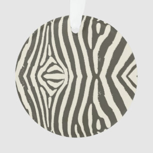Zebra Stripe Animal Print Muster Ornament
