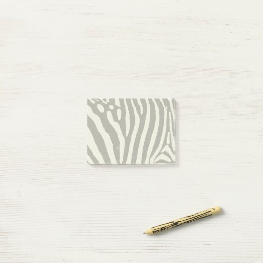 Zebra Stripe Animal Print Muster Post-it Klebezettel (Auf Schreibtisch)