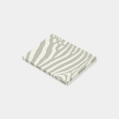 Zebra Stripe Animal Print Muster Post-it Klebezettel (angewinkelt)