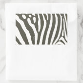 Zebra Stripe Animal Print Muster Rechteckiger Aufkleber (Tasche)