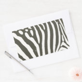 Zebra Stripe Animal Print Muster Rechteckiger Aufkleber (Umschlag)