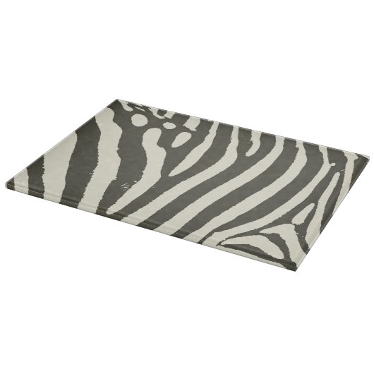 Zebra Stripe Animal Print Muster Schneidebrett (Ecke)