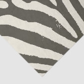 Zebra Stripe Animal Print Muster Seidenpapier (Ausschnitt)