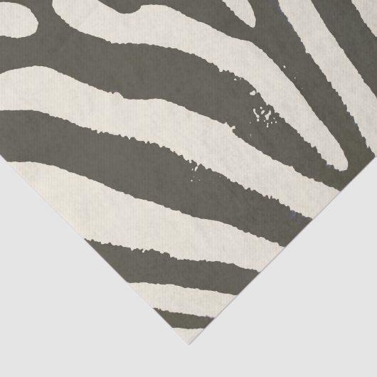 Zebra Stripe Animal Print Muster Seidenpapier (Ausschnitt)
