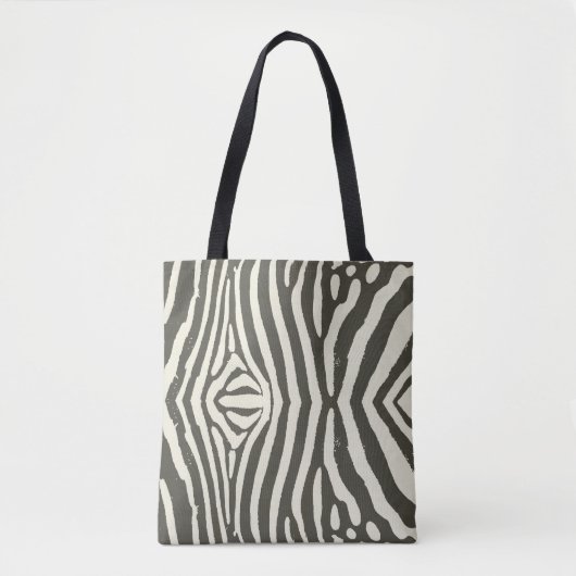 Zebra Stripe Animal Print Muster Tasche (Vorderseite)