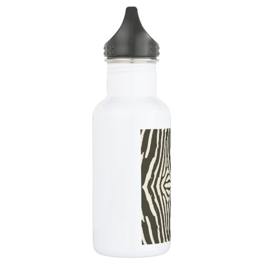 Zebra Stripe Animal Print Muster Trinkflasche (Links)