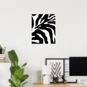 Zebra Stripe Animal Print Poster (Heimbüro)
