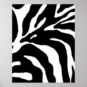 Zebra Stripe Animal Print Poster