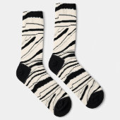 Zebra Stripe Animal Print Premium Crew Socks Socken (Rechts)