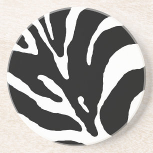 Zebra Stripe Animal Print Untersetzer