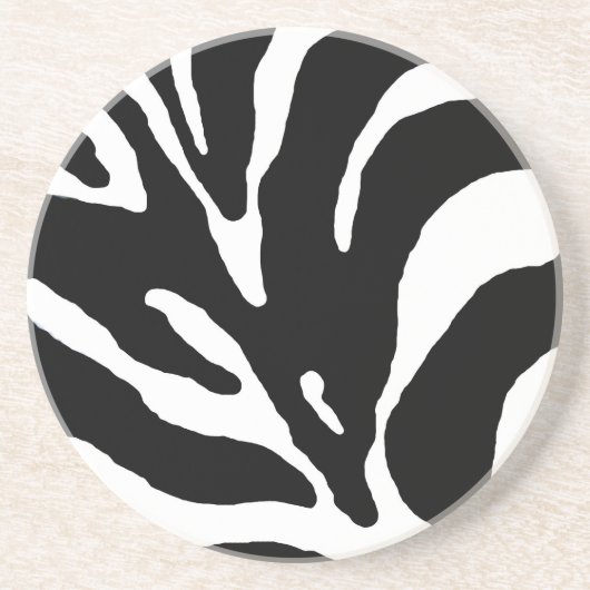 Zebra Stripe Animal Print Untersetzer (Vorne)