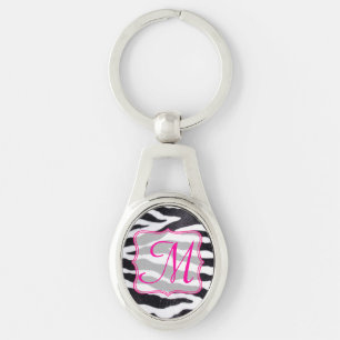 Zebra Stripe Animal Print Wild Digital Key Chain Schlüsselanhänger