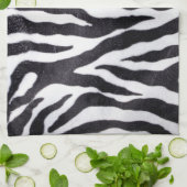 Zebra Stripe Animal Print Wild Kitchen Geschirr Ha Küchentuch (Gefaltet)