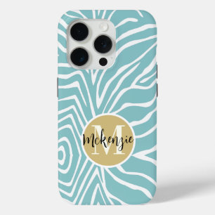 Zebra Stripe Any Color Personalize Monogram iPhone Case-Mate iPhone Hülle