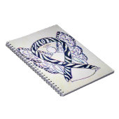 Zebra Stripe Awareness Ribbon Angel Art-Notebook Notizblock (Rechte Seite)