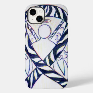 Zebra Stripe Awareness Ribbon Engel Art Malerei Case-Mate iPhone 14 Plus Hülle