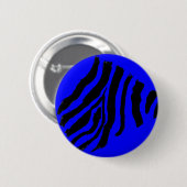 Zebra Stripe Button (Blaue Himbeere) (Vorne & Hinten)