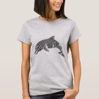 Zebra Stripe Dolphin T-Shirt
