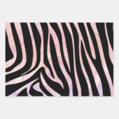 Zebra Stripe Muster Matching Set Geschenkpapier Set (Vorderseite 3)