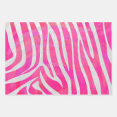 Zebra Stripe Muster Matching Set Geschenkpapier Set (Vorderseite)