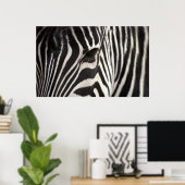 Zebra Stripe Pattern & Auge Poster (Heimbüro)