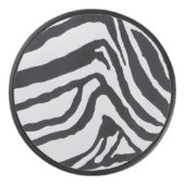 Zebra stripe pattern eishockey puck (Vorderseite)