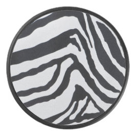 Zebra stripe pattern eishockey puck