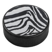 Zebra stripe pattern eishockey puck (3/4)