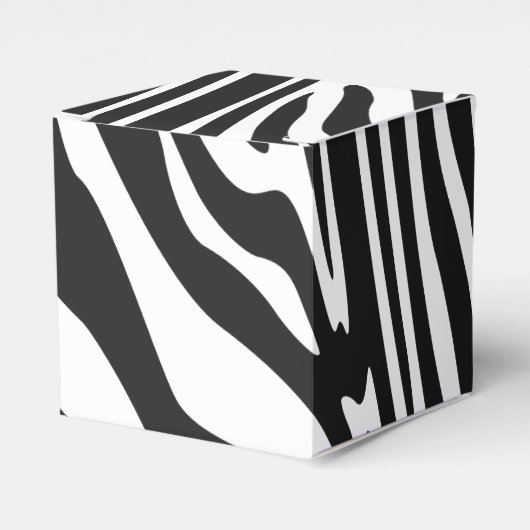 ZEBRA STRIPE PATTERN GESCHENKSCHACHTEL (Vorderseite)