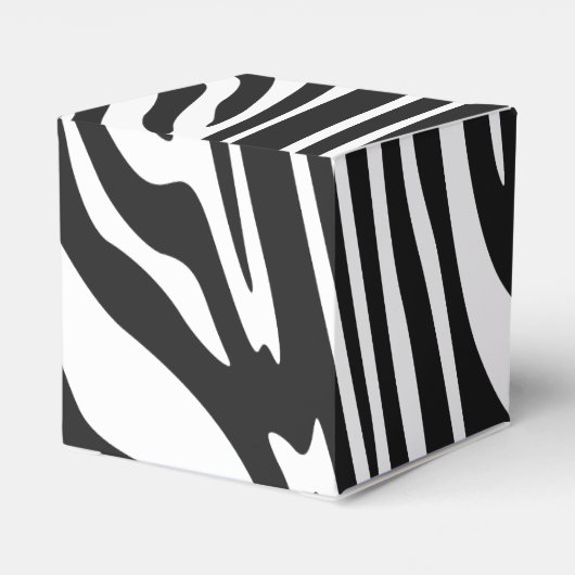 ZEBRA STRIPE PATTERN GESCHENKSCHACHTEL (Rückseite)