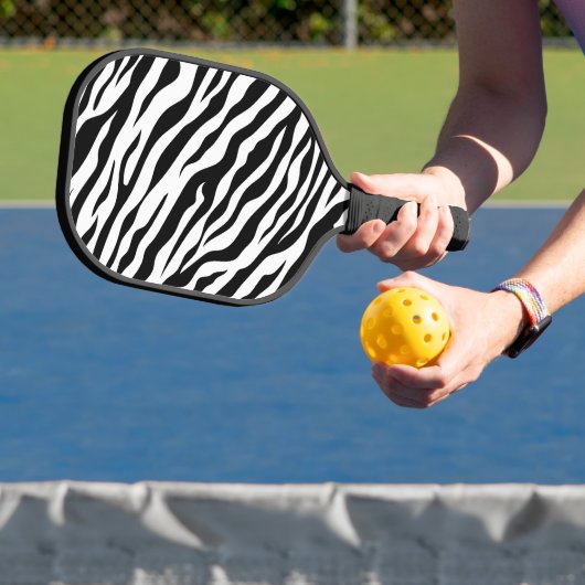 Zebra stripe pattern pickleball schläger (InSitu)