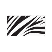 Zebra Stripe Print Label Adressaufkleber (Vorne)
