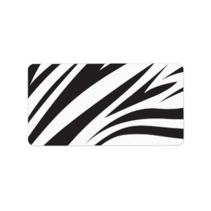 Zebra Stripe Print Label Adressaufkleber