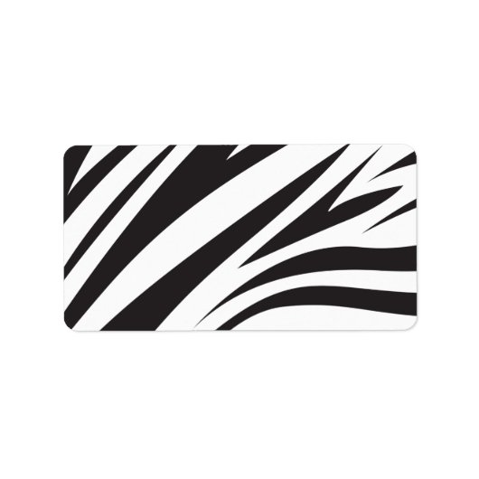 Zebra Stripe Print Label Adressaufkleber (Vorne)