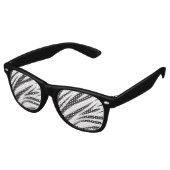 Zebra Stripe Print Partybrille (Schrägansicht)